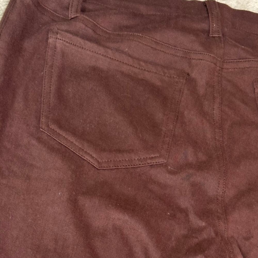 Bundle Women’s Size 16 Pants White Cargo Capris + Brown Straight Leg Pants - Picture 9 of 16